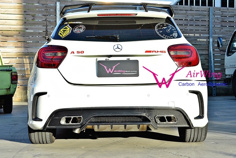 AIRWING CO.,LTD. - Products - W176 - RV style carbon rear Diffuser ...