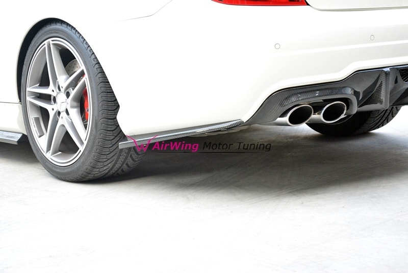 W204 C63 – AirWing style Carbon Rear Splitter 3